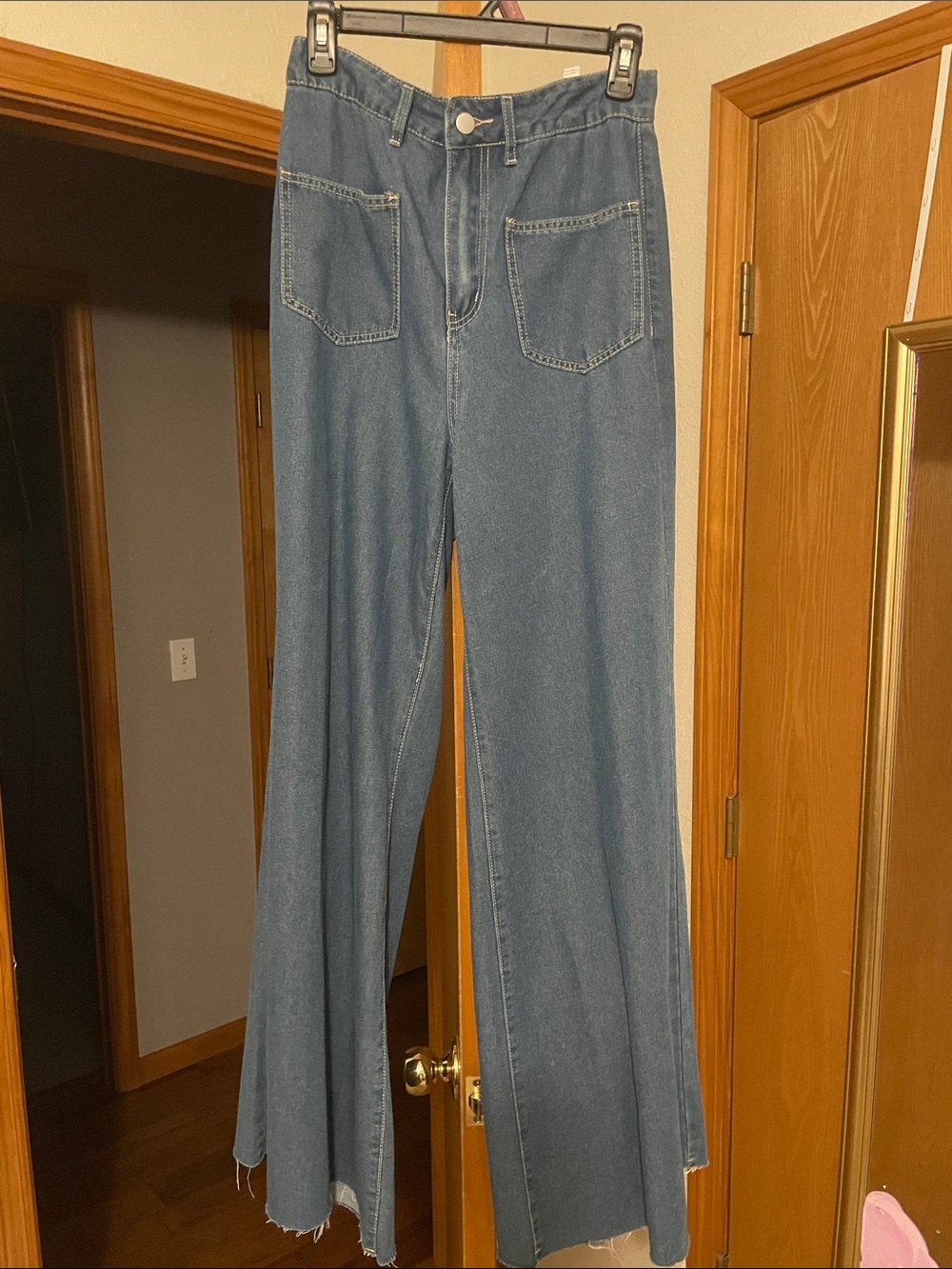 Front pocket retro jeans (SHEIN)